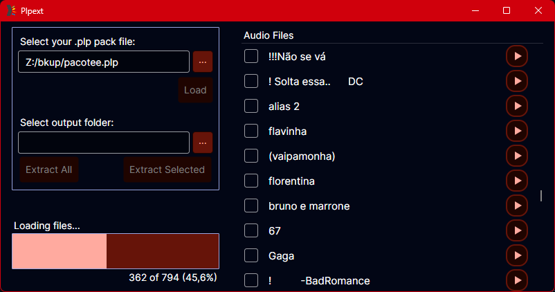 User interface demo